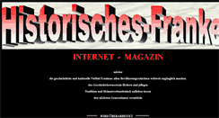 Desktop Screenshot of historisches-franken.de